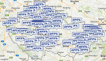 Mapa PPL partnerů